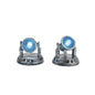Village Collection Accessories Movie Premiere Lamps Lit Figurine Set, 4.5 Inch, Silver