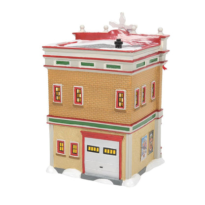 Original Snow Village National Lampoon's Christmas Vacation Premiere at Plaza Theatre Lit Building, 8.9 Inch, Multicolor