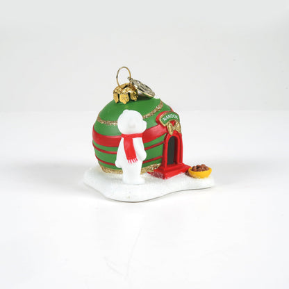 North Pole Village Accessories Nanook's Home Figurine, 2.4 Inch, Multicolor