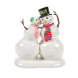 Village Collection Accessories Lucky The Snowman and Friend 2023 Dated Figurine, 3.39 Inch, Multicolor