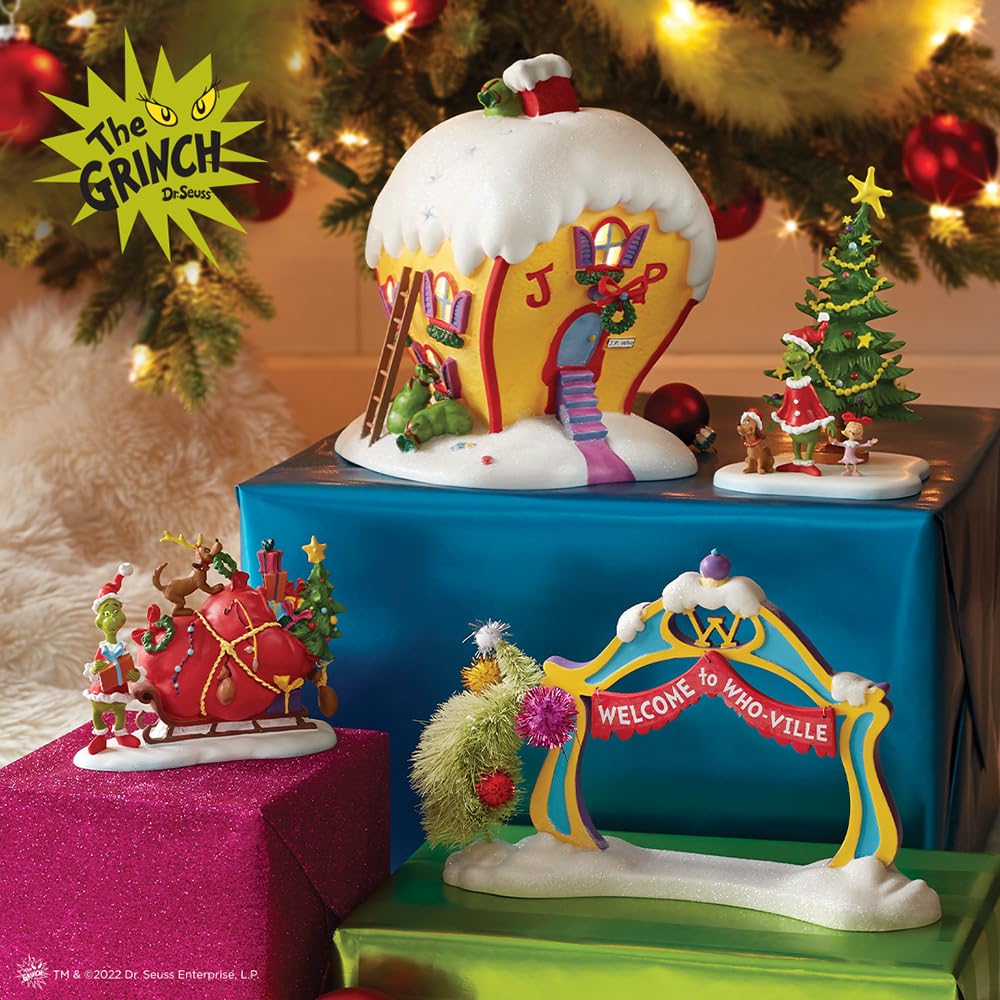 Resin Grinch Village Archway Accessory Figurine
