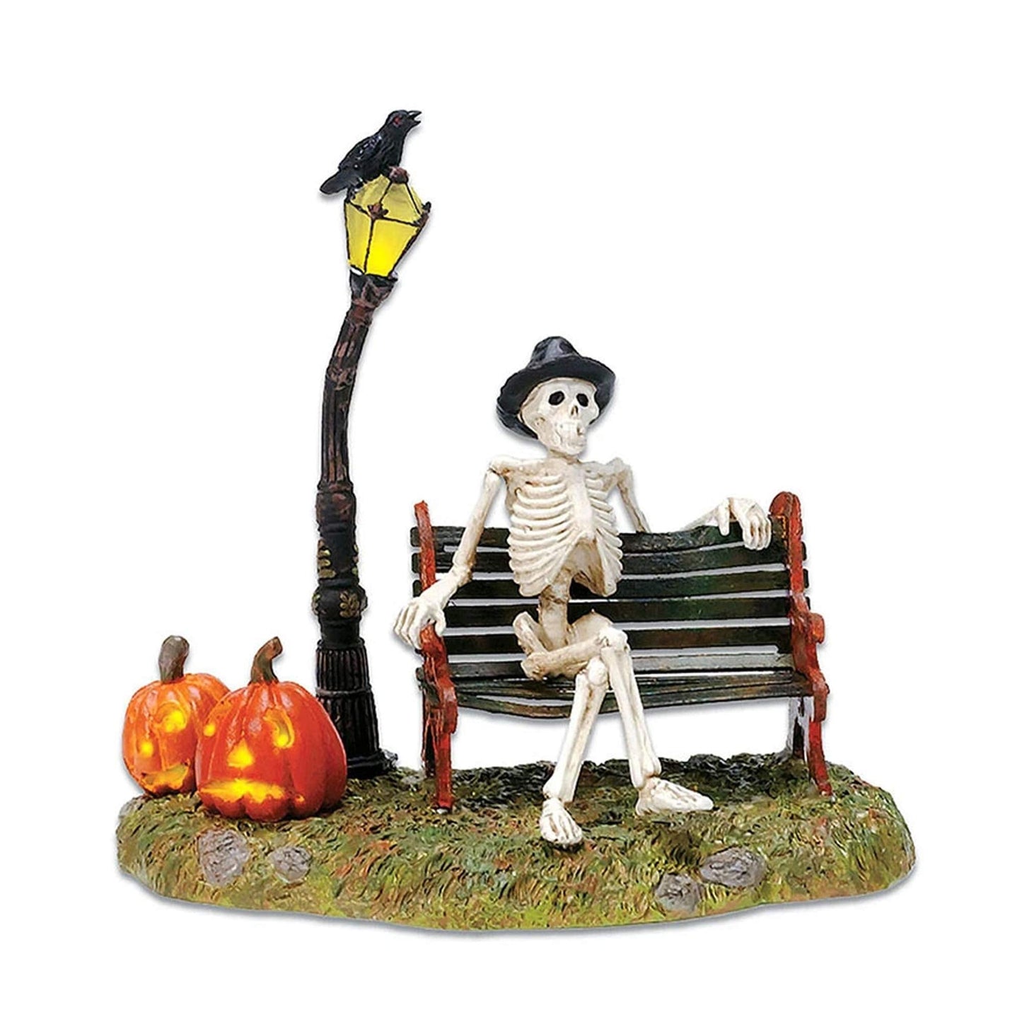 56.53146 Accessories for Village Collections Halloween Resting My Bones Figurine, 4.75 Inch, Multicolor