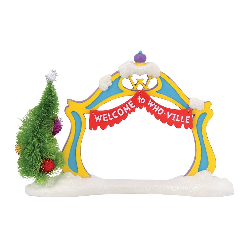 Resin Grinch Village Archway Accessory Figurine