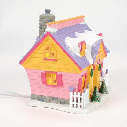 Resin Disney Village Minnie's House Lit Building, 5.9 inch