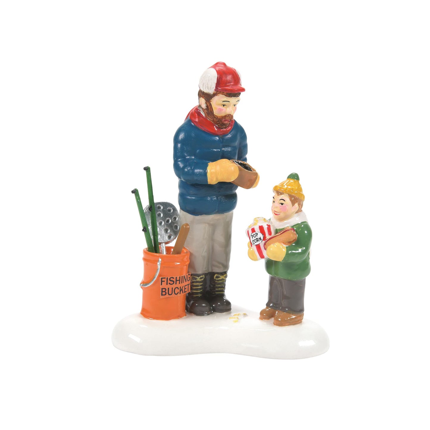 Snow Village Accessories Save Some Room for Fish Sticks Figurine, 3.15 Inch, Multicolor