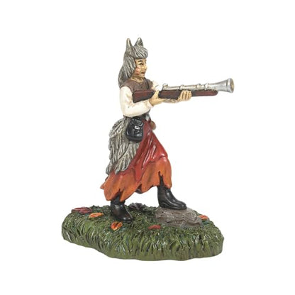 Snow Village Halloween Accessories The Werewolf Hunter 25th Anniversary Figurine, 3.6 Inch, Multicolor