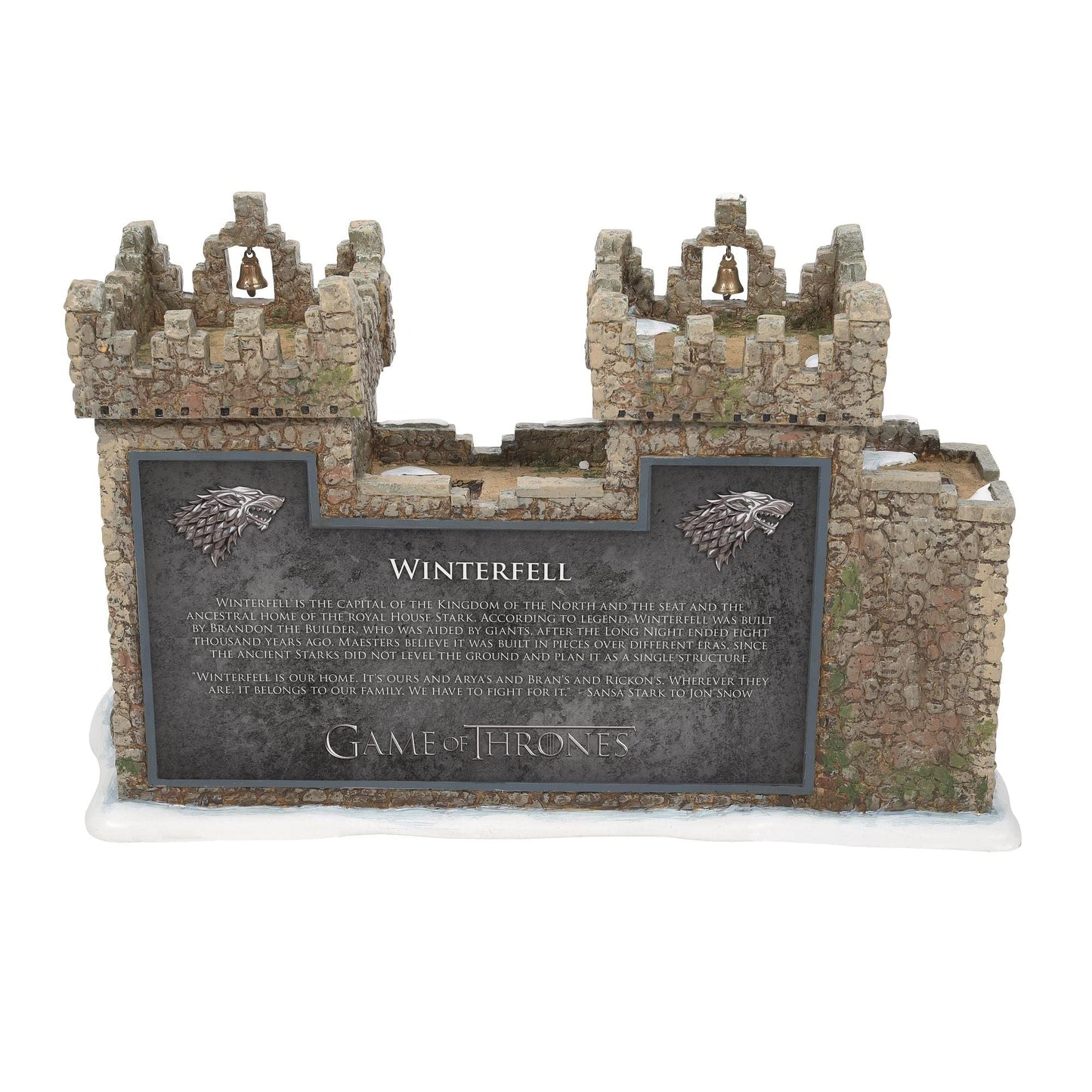 Game of Thrones Village The Castle at Winterfell Lit Building, 7.91 Inch, Multicolor