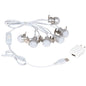 6005528 Village Collection USB LED 6 Light Accessory Set, 108 Inch,Plastic, White