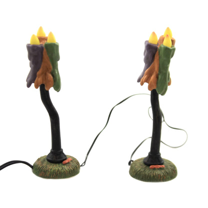 Village Cross Product Accessories Halloween Wicked Wax Lamps Figurine Set, 4.25 Inch, Multicolor
