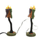 Village Cross Product Accessories Halloween Wicked Wax Lamps Figurine Set, 4.25 Inch, Multicolor