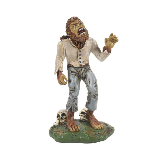 Village Collection Accessories Halloween Wolfman's Howl Figurine, 3.7 Inch, Multicolor