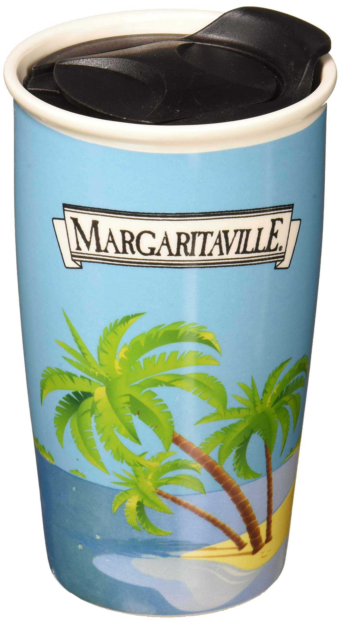 Margaritaville by Our Name is Mud What's Up Beaches Stoneware Travel Mug, 14 oz, Multicolor