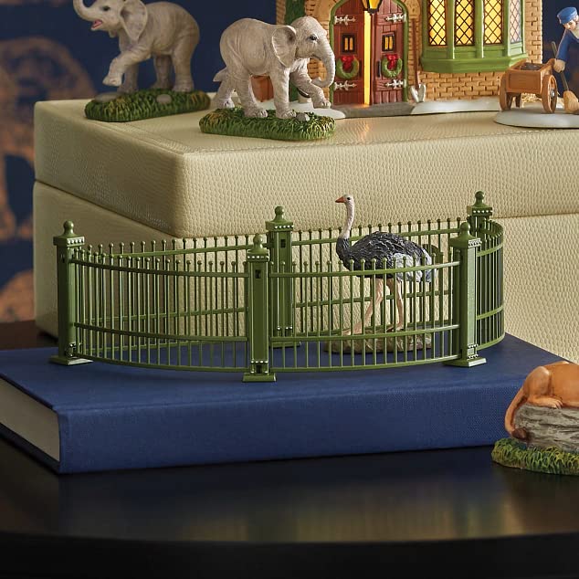 Dickens Village Accessories Zoological Gardens Miniature Fencing Figurine Set, 2 Inches, Green