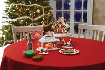 Disney Village Minnie Cotton Candy Shop Lit Building, 7.5 Inch, Multicolor,6001318