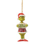 Jim Shore Dr. Seuss The Grinch You're a Mean One Hanging Ornament, 5 Inch, Multicolor