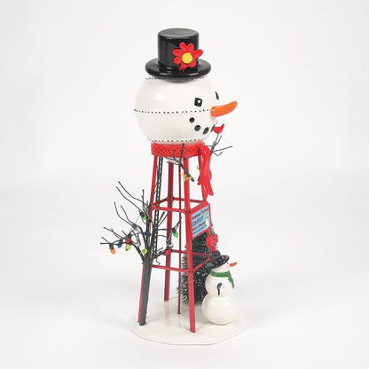 Accessories for Villages Snowman Watertower Figurine Accessory , 12 Inch
