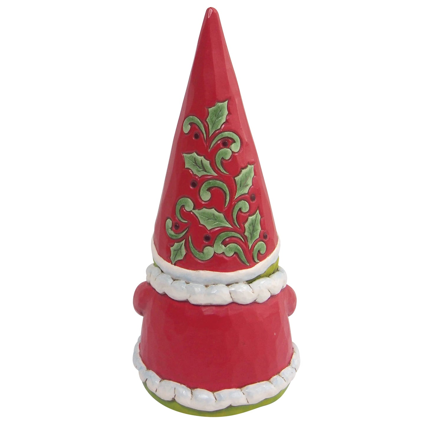 Jim Shore Dr. Seuss The Grinch Gnome with Who Hash Figurine, 8 Inch, Multicolor, 8 in H x 3.625 in W x 4 in L