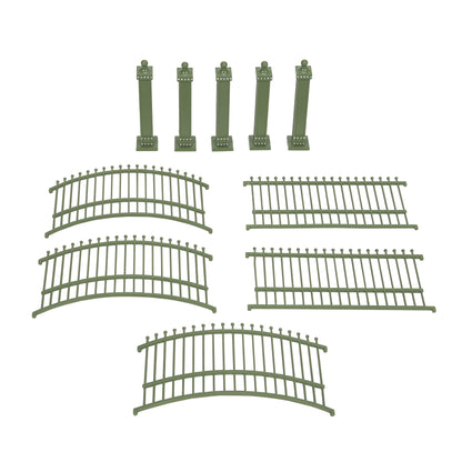 Dickens Village Accessories Zoological Gardens Miniature Fencing Figurine Set, 2 Inches, Green