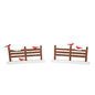 Village Accessories Cardinal Christmas Fence Figurine Set, 2.5 Inch, Multicolor