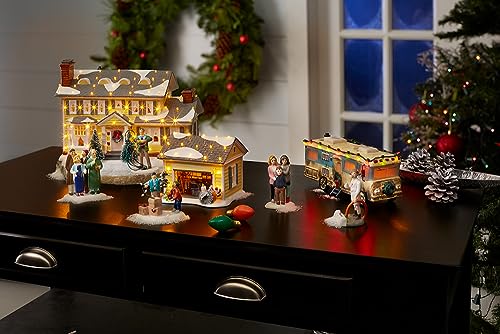 Dolomite Snow Village Accessories National Lampoons Christmas Vacation Freezing Our Baguettes Off Figurine, 3.25 Inch, Multicolor