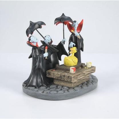Disney The Nightmare Before Christmas Village Accessories Vampire Brothers Prepare The Duck Toy Figurine, 3.42 Inch, Multicolor