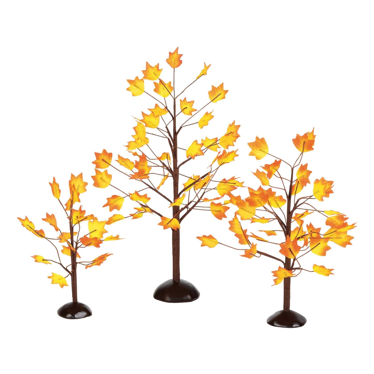 Village Autumn Maple Trees (Set of 3)
