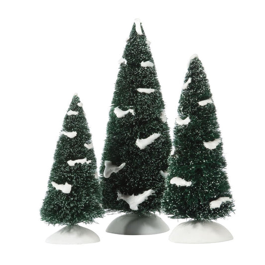 Accessories for Villages Heavy Snowed Pines Accessory Figurine (Set of 3)
