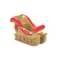 Accessories for Village Collections Golden Christmas Santa's Sleigh Lit Figurine, 2.25 Inch, Gold and Red