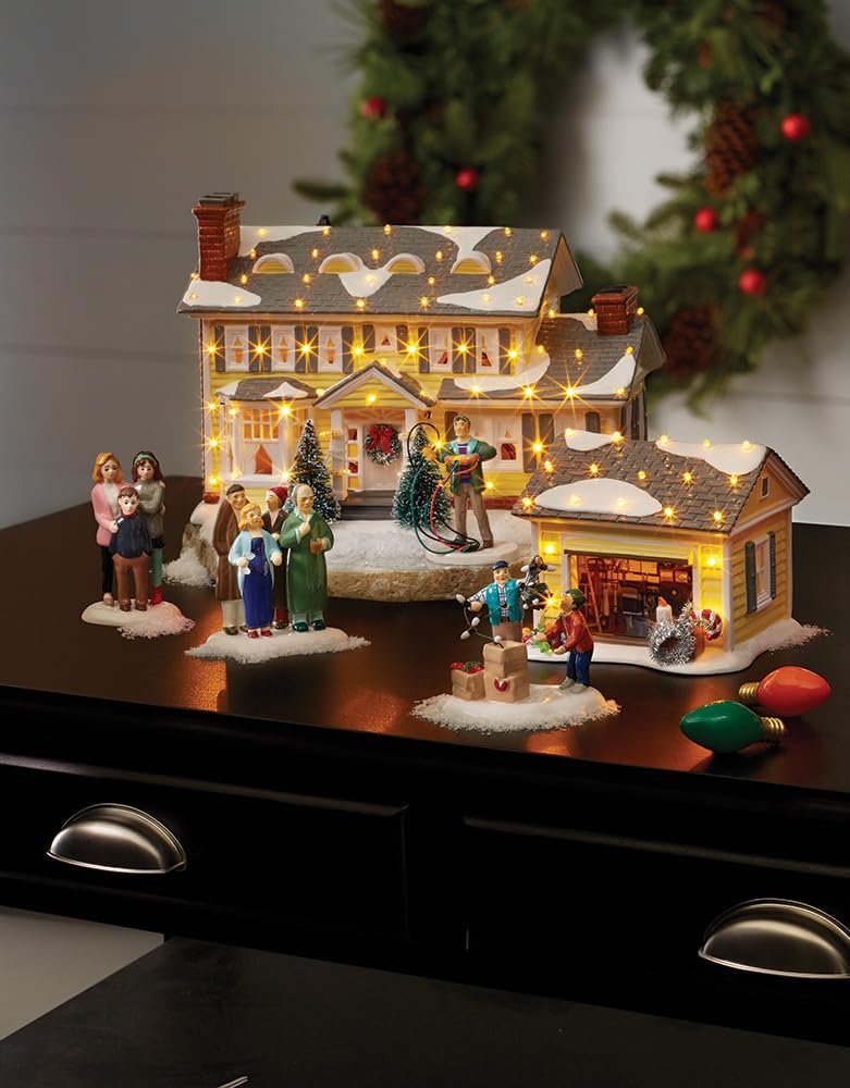 Dolomite Snow Village Accessories National Lampoons Christmas Vacation Freezing Our Baguettes Off Figurine, 3.25 Inch, Multicolor