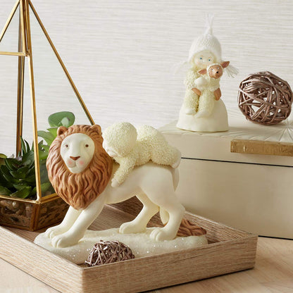Snowbabies Peaceful Kingdom The King Figurine, 5 Inch, Multicolor