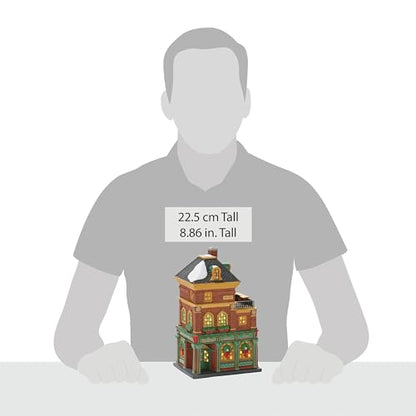 Model of a building with height measurement text overlay