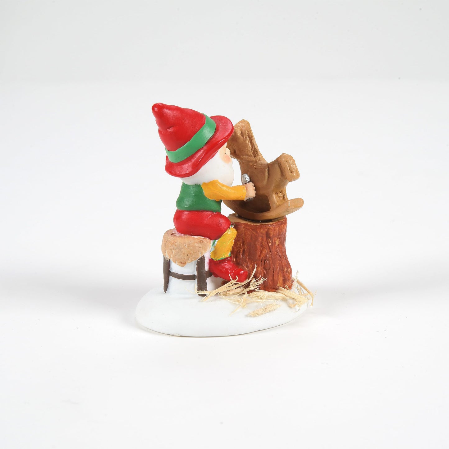 North Pole Village Accessories Elf Ready for Paint Figuine, 1.85 Inch, Multicolor