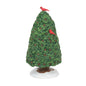 Village Accessories Holiday Holly Tree with Cardinals Figurine, 3.5 Inch, Multicolor
