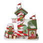 North Pole Village Candy Striper Lit Animated Building, 7 Inch, Multicolor