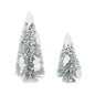 Village Collection Accessories Snow Laden Tree Figurine Set, 5 and 7 Inch, Multicolor