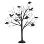 Halloween Accessories for Village Collections Murder of Crows Tree Figurine, 10.04 Inch, Black