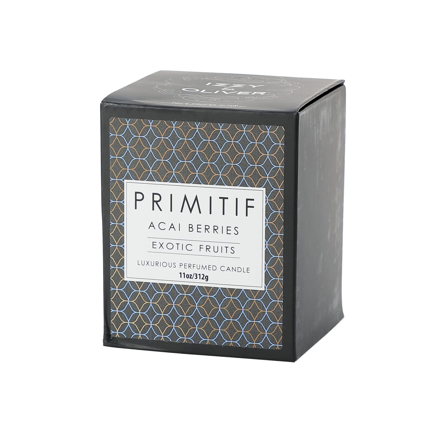 Izzy and Oliver Primitif Exotic Fruits Scented Jar Candle, 10 Ounce, Acai Berries