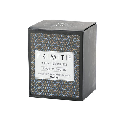 Izzy and Oliver Primitif Exotic Fruits Scented Jar Candle, 10 Ounce, Acai Berries