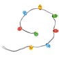 Village Collection Accessories Halloween Skull Miniature String Lights Lit Accessory, 8.5 Inch, Multicolor (6005565)