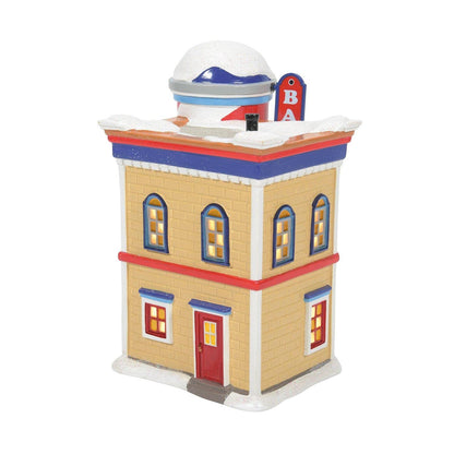 Peanuts Village Pinecrest Barber Shop Lit Building, 7.44 Inch, Multicolor