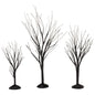 Halloween Accessories for Village Collections Bare Branch Trees Figurine Set, Multiple Sizes, Black
