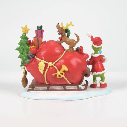 The Grinch Schlitten Figurine