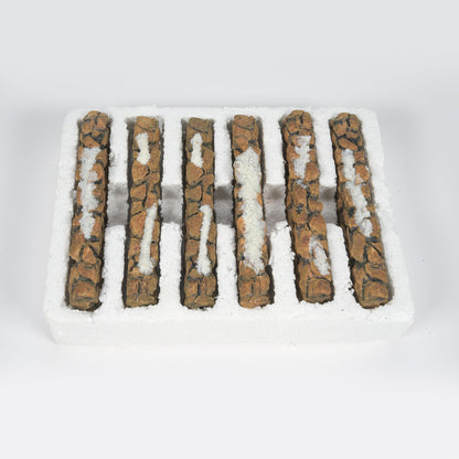 Accessory for Villages Resin Stone Wall Accessory Figurine (Set of 6) , 5.5 x 1.5 inch