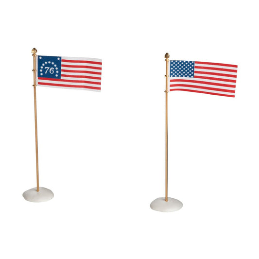 Accessories for Villages Long May She Wave Flag (Set of 2)