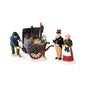 Dickens' Village The Coffee Stall Building and Accessory Figurine (Set of 2), 2.5 Inch