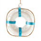 Coastal Life Saver Hanging Ornament, 3 inch