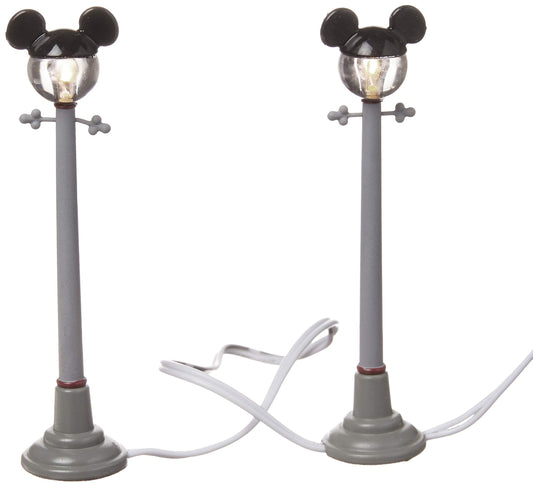Zinc alloy, Plastic, Disney Village Mickey Street Lights General Accessory, 4.375 inch