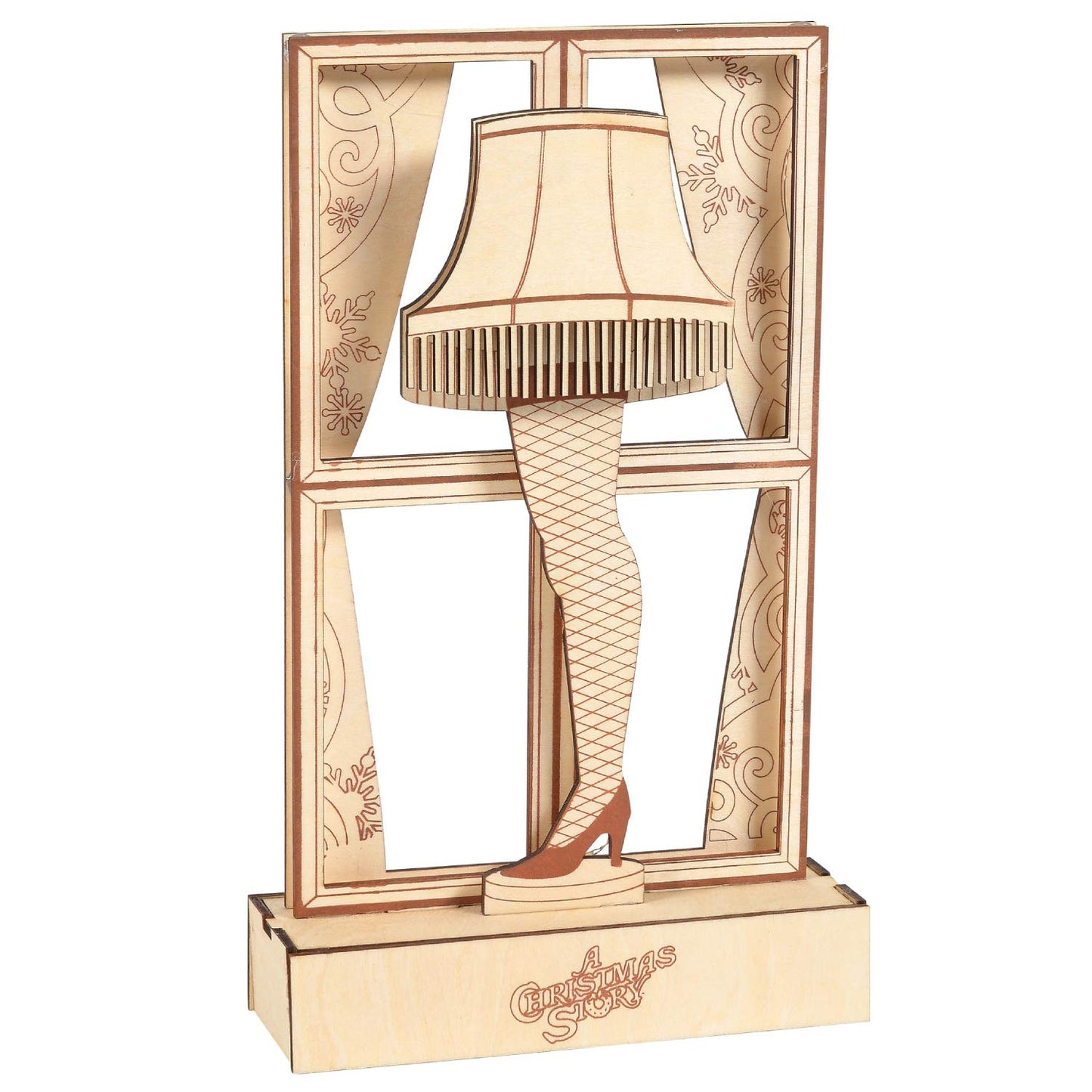 Flourish A Christmas Story Leg Lamp Lit Figurine, 10.5 Inch, Multicolor