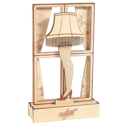 Flourish A Christmas Story Leg Lamp Lit Figurine, 10.5 Inch, Multicolor