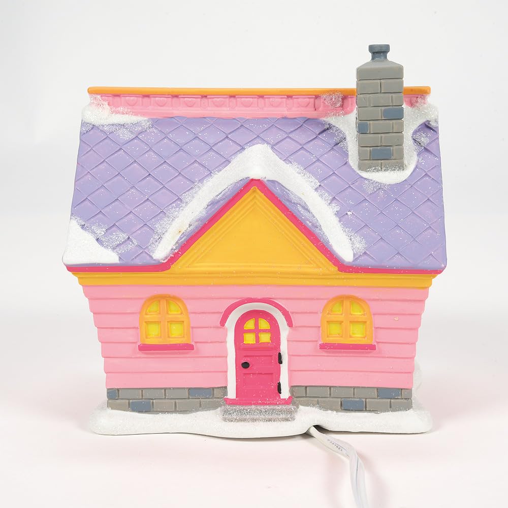 Resin Disney Village Minnie's House Lit Building, 5.9 inch